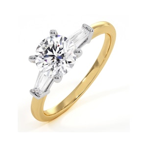 Isadora GIA Diamond Engagement Ring 18KY 1.10ct G/VS2