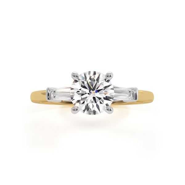Isadora GIA Diamond Engagement Ring 18KY 1.10ct G/SI2 - Image 2