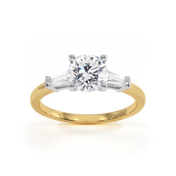 Isadora GIA Diamond Engagement Ring 18KY 1.10ct G/VS1 - Image 3