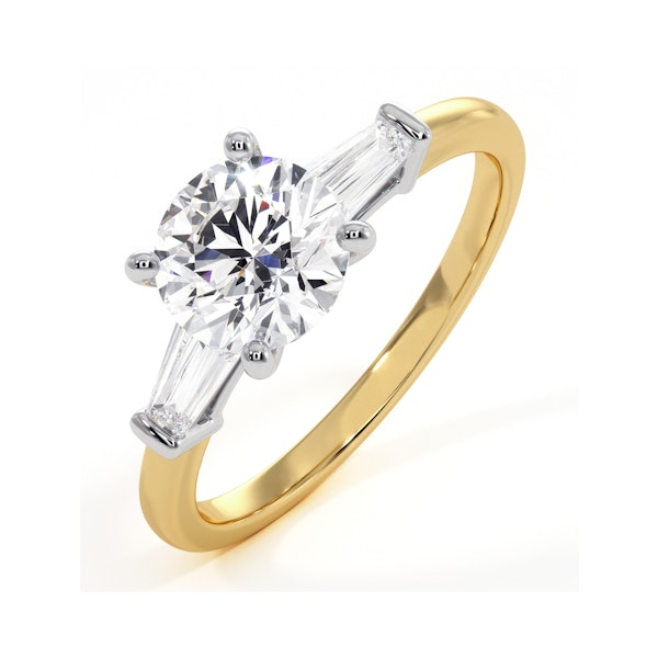 Isadora GIA Diamond Engagement Ring 18KY 1.25ct G/SI1 - Image 1