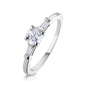 Isadora Diamond Engagement Ring Platinum 0.65ct G/SI2