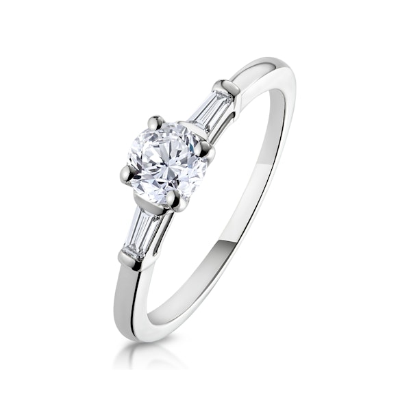 Isadora Diamond Engagement Ring Platinum 0.65ct G/VS2 - Image 1