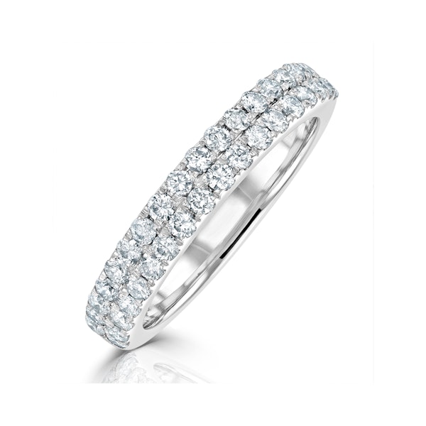 Eleanor Matching Wedding Band 0.70ct G/Si Diamond in 18K White Gold - Size K - Image 1