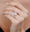 Camilla GIA Diamond Halo Engagement Ring 18K White Gold 1.15ct G/SI2 - image 4