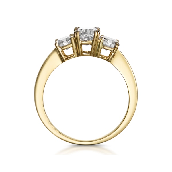 3 Stone Meghan Diamond Engagement Ring 1.7CT G/Vs2 in 18K Gold - Image 3