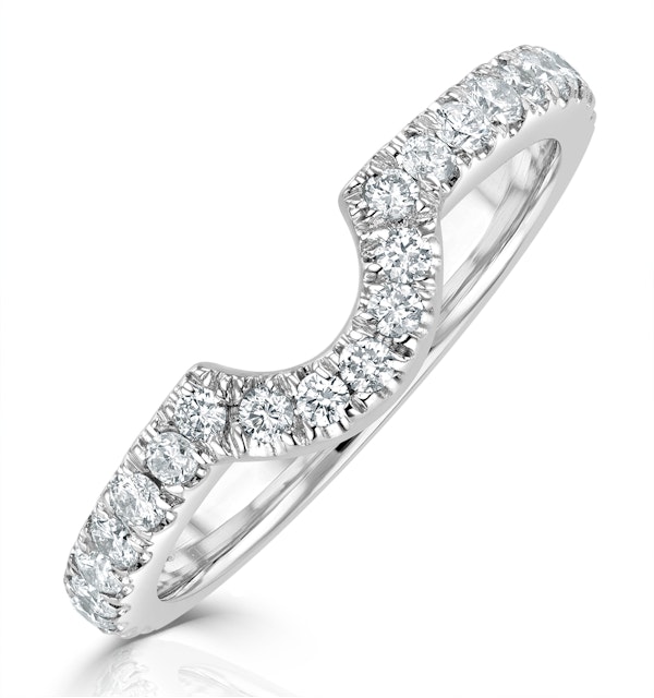 Diana Matching Wedding Band 0.40 ct G/Si Diamond in 18K White Gold - image 1