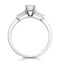 Genevieve GIA Emerald Cut Diamond Ring in 18K White Gold 0.70ct G/SI2 - image 3