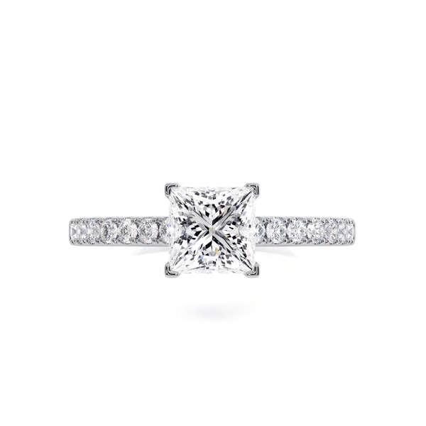 Katerina GIA Princess Diamond Engagement Ring Platinum 1.50ct G/VS1 - Image 2