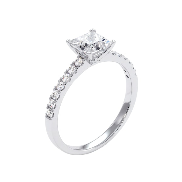 Katerina GIA Princess Diamond Engagement Ring Platinum 1.50ct G/VS1 - Image 4