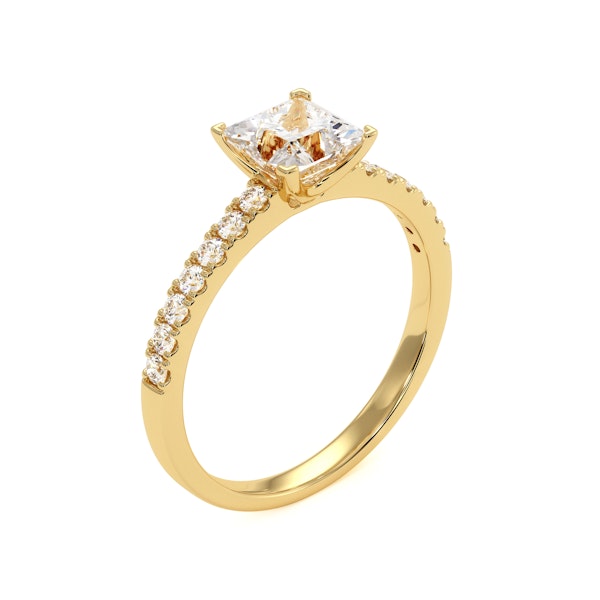 Katerina GIA Princess Diamond Engagement Ring 18K Gold 1.50ct G/SI2 - Image 4