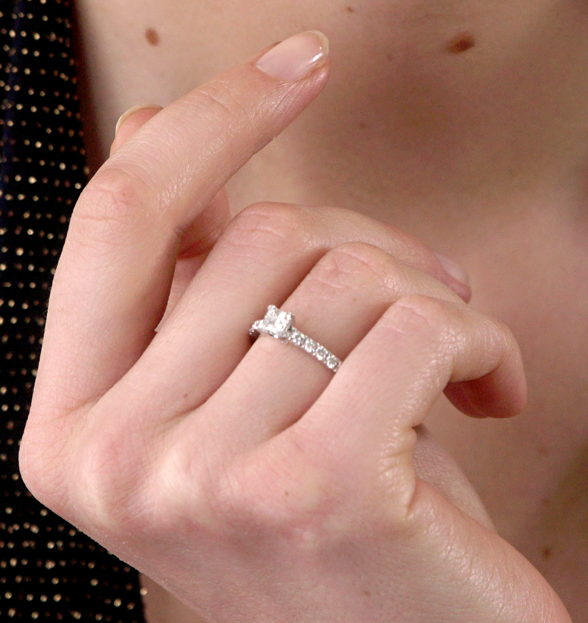 Quarter carat princess cut diamond ring clearance