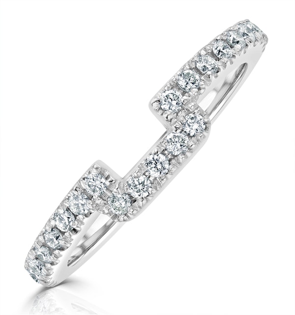 Annabelle Matching Wedding Band 0.30ct G/Si Diamond in Platinum - image 1