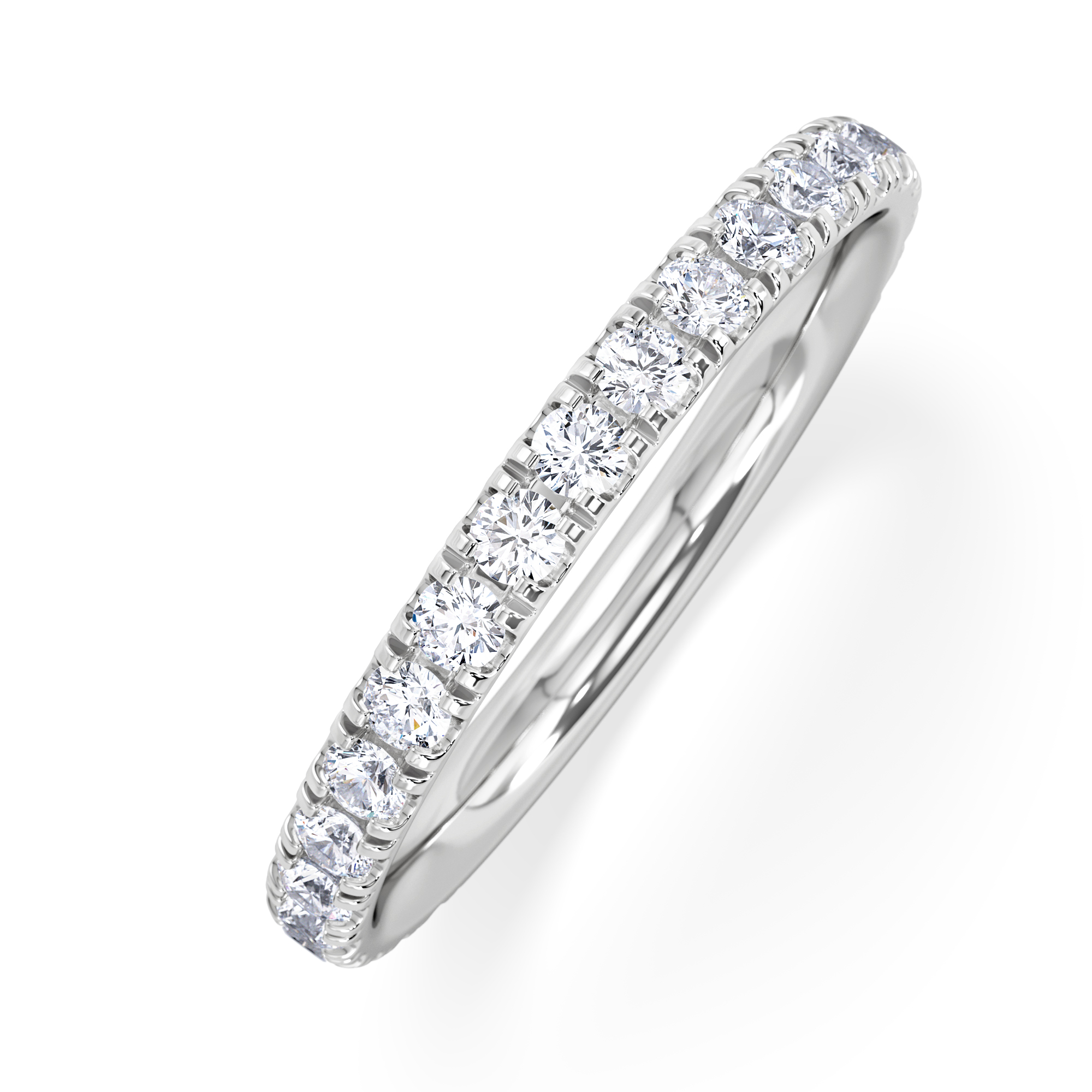 New 18k white gold wedding ring offers set