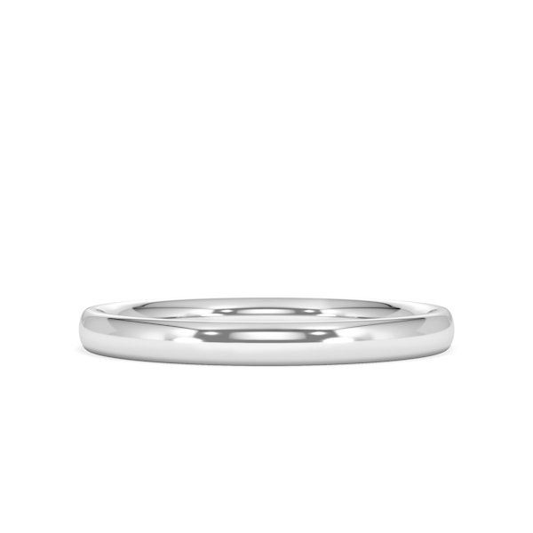 Amora 18K White Gold Wedding Ring - Image 5