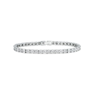 Silver Diamond Set 1.00ct Tennis Bracelet