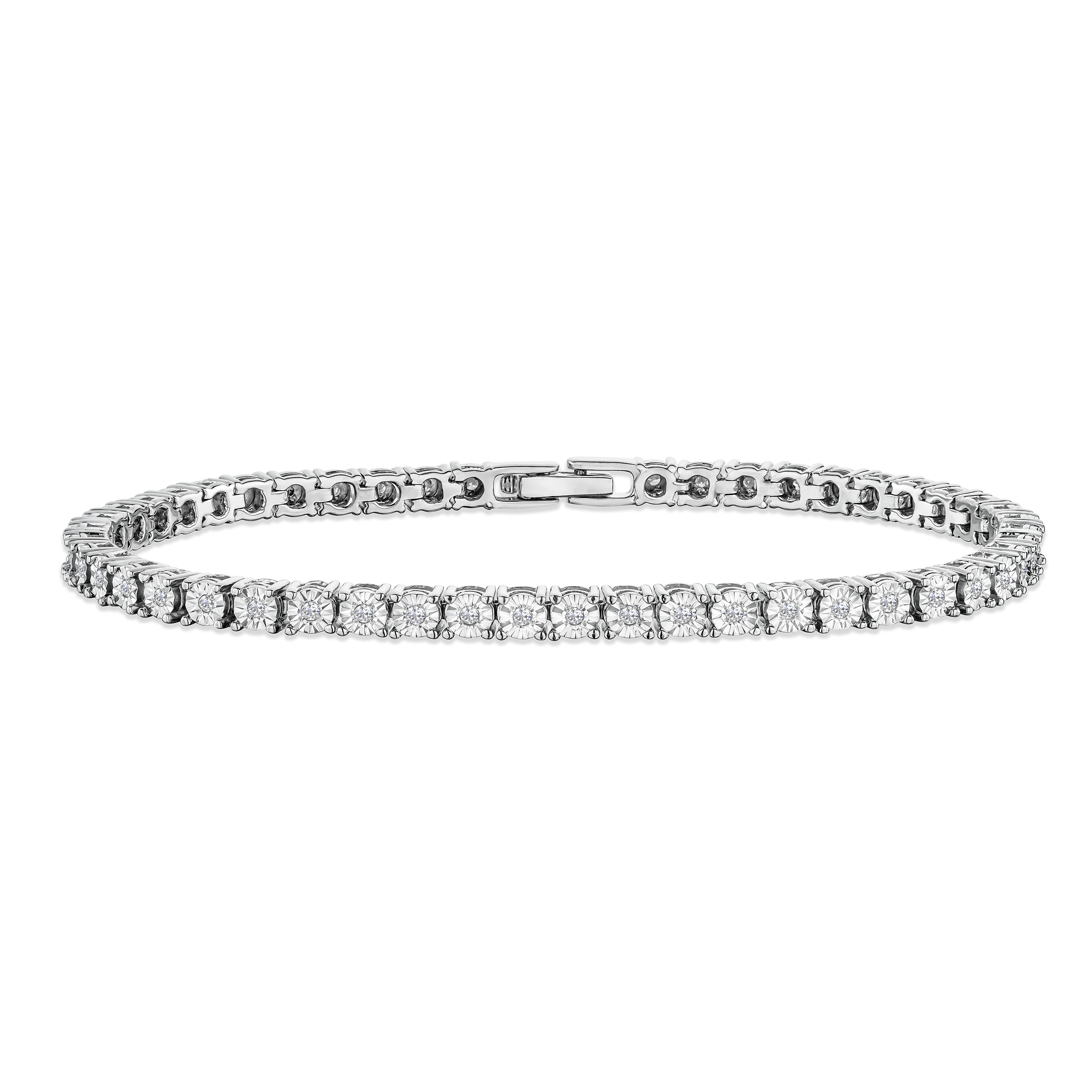 Silver tennis bracelet sales