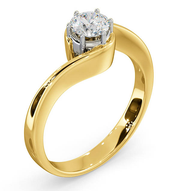 Leah Diamond Engagement Rings Twist Setting | The Diamond Store