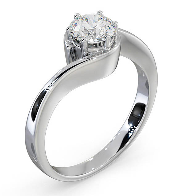 Leah Diamond Engagement Rings Twist Setting | The Diamond Store