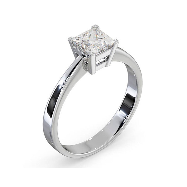 Certified Lauren 18K White Gold Diamond Engagement Ring 0.75CT-F-G/VS - Image 2