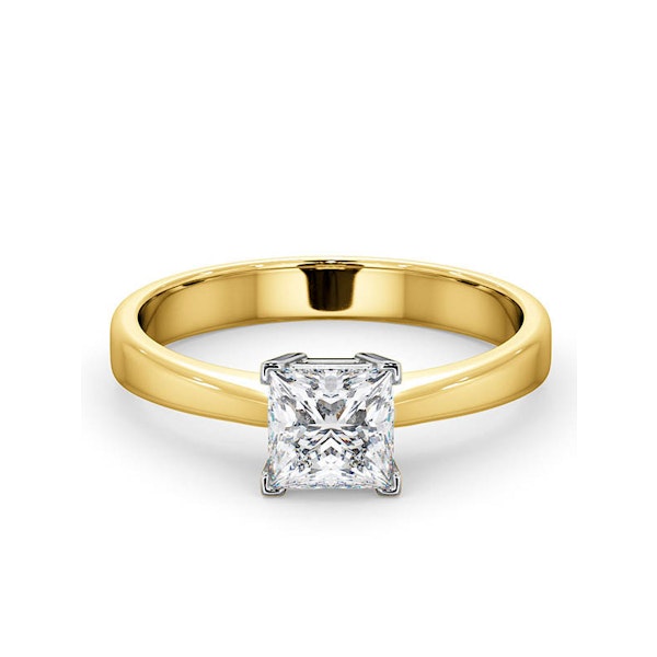 Certified Lauren 18K Gold Diamond Engagement Ring 0.75CT-G-H/SI - Image 3