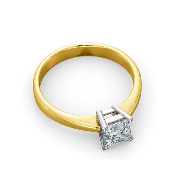 Certified Lauren 18K Gold Diamond Engagement Ring 0.75CT-F-G/VS - Image 4