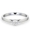 Engagement Ring Certified Low Set Chloe 18K White Gold Diamond 0.25CT - image 3