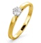 Low Set Chloe Lab Diamond Engagement Ring 0.25CT G/SI1 18K Gold - image 1
