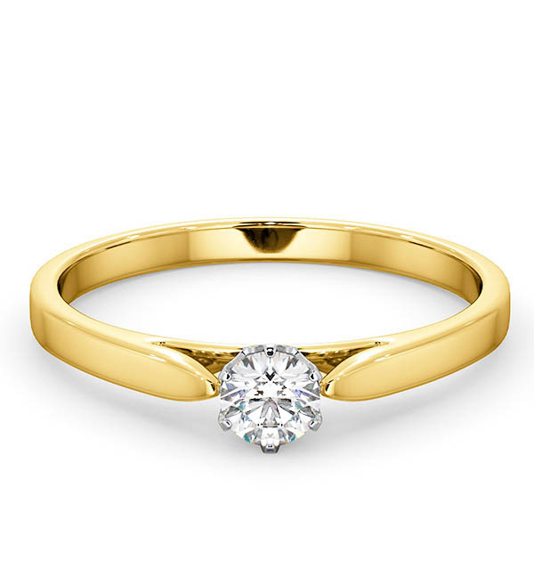 Low Set Round Diamond Engagement Rings The Diamond Store