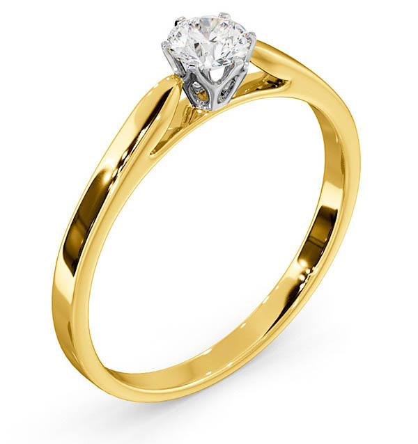 Low Set Round Diamond Engagement Rings | The Diamond Store