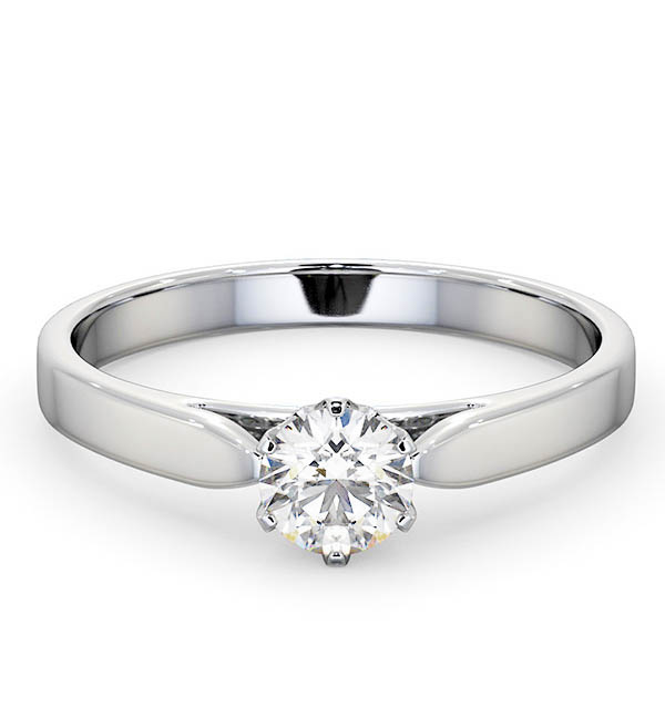 Low Set Round Diamond Engagement Rings TheDiamondStore™