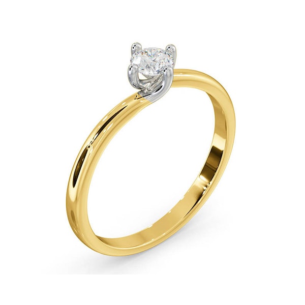 Certified Lily 18K Gold Diamond Engagement Ring 0.25CT - Image 2