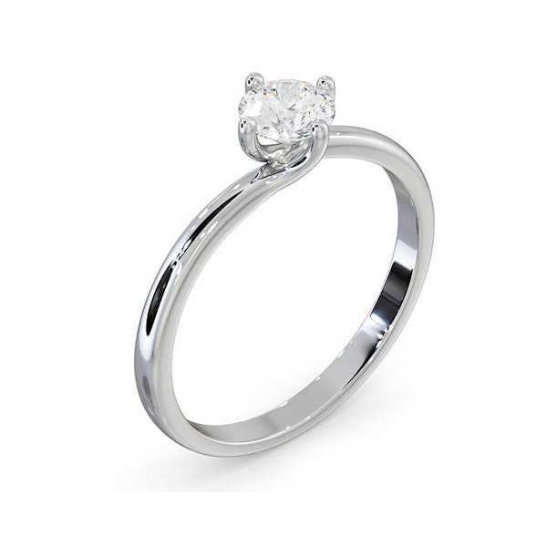 Platinum Half Carat Diamond Engagement Ring Lily Lab F/VS1 - Image 2