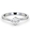 Half Carat Diamond Engagement Ring Lily Lab G/SI1 18K White Gold - image 3