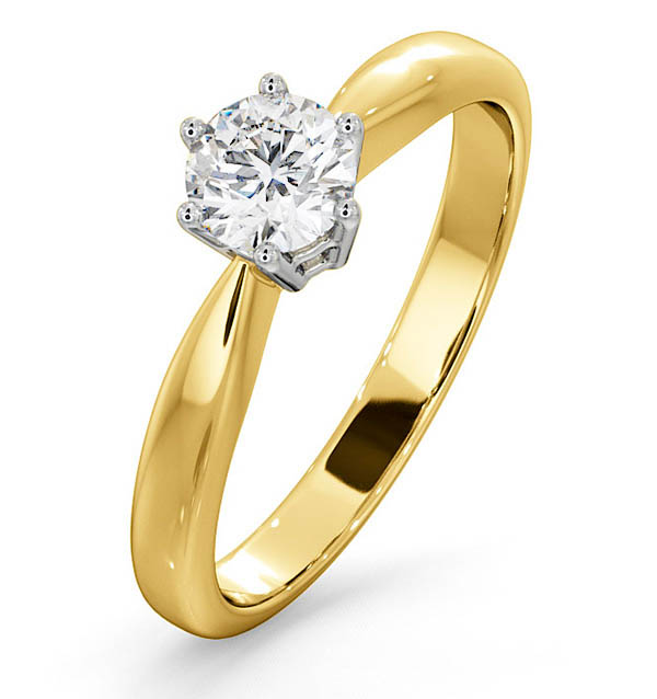 High Set Round Diamond Engagement Rings | The Diamond Store