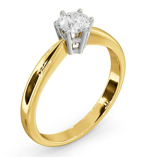 High Set Round Diamond Engagement Rings | The Diamond Store