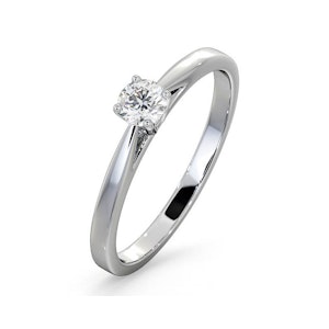 Engagement Ring Certified Petra 18K White Gold Diamond 0.25CT-G-H/SI