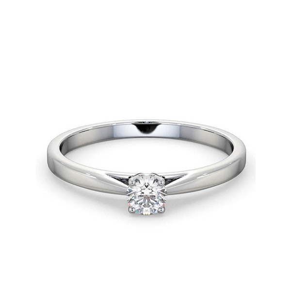 Engagement Ring Certified Petra Platinum Diamond 0.25CT H/SI - Image 3