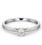 Engagement Ring Certified Petra Platinum Diamond 0.25CT H/SI - image 3