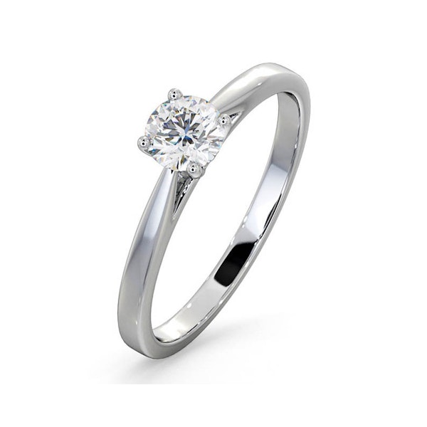 Platinum Half Carat Diamond Engagement Ring Petra Lab F/VS1 - Image 1