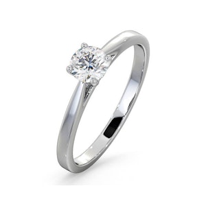 Engagement Ring Certified 0.50CT Petra 18K White Gold E/VS1