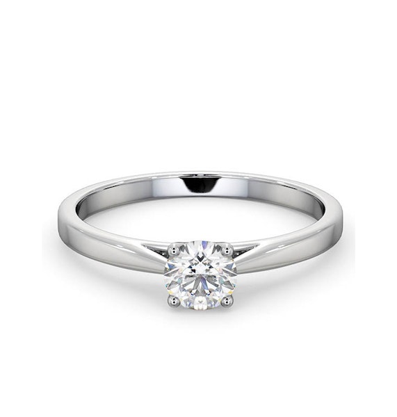 Engagement Ring Certified 0.50CT Elysia Platinum G/SI1 - Image 3
