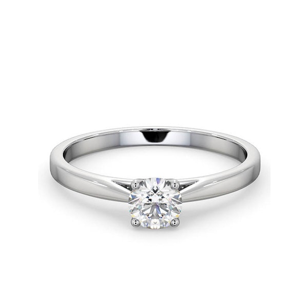 Engagement Ring Certified 0.50CT Petra 18K White Gold E/VS1 - Image 3