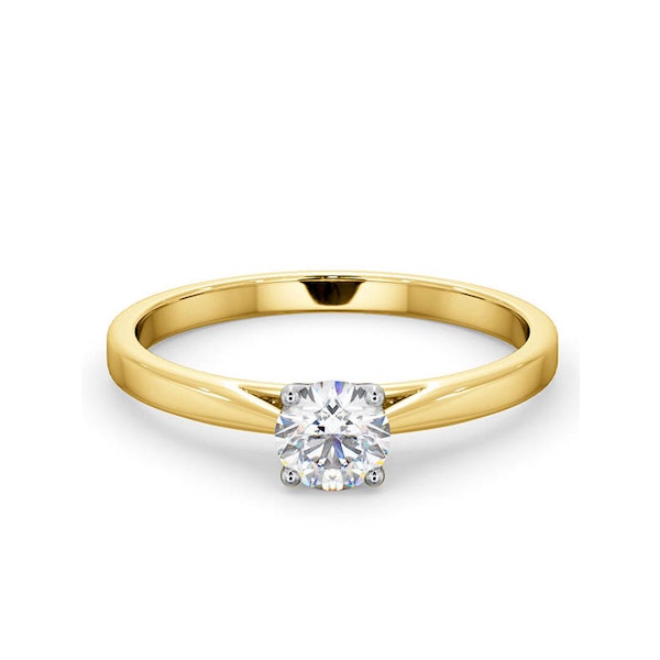 Engagement Ring Certified Petra 18K Gold Diamond 0.50CT - Image 3