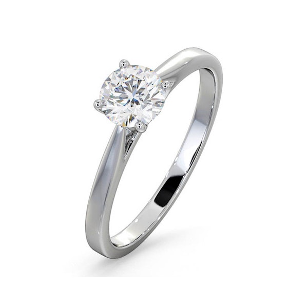 Engagement Ring Certified 0.70CT Petra 18K White Gold G/SI1 - Image 1
