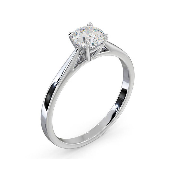 Engagement Ring Certified 0.70CT Petra 18K White Gold G/SI2 - Image 2