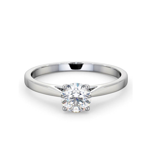 Engagement Ring Certified 0.70CT Petra 18K White Gold G/SI2 - Image 3