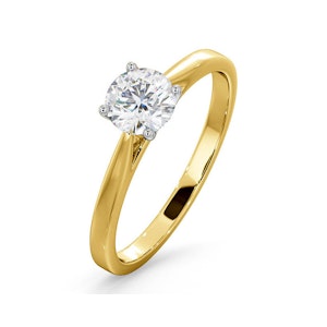 Engagement Ring Certified 0.70CT Petra 18K Gold G/SI2