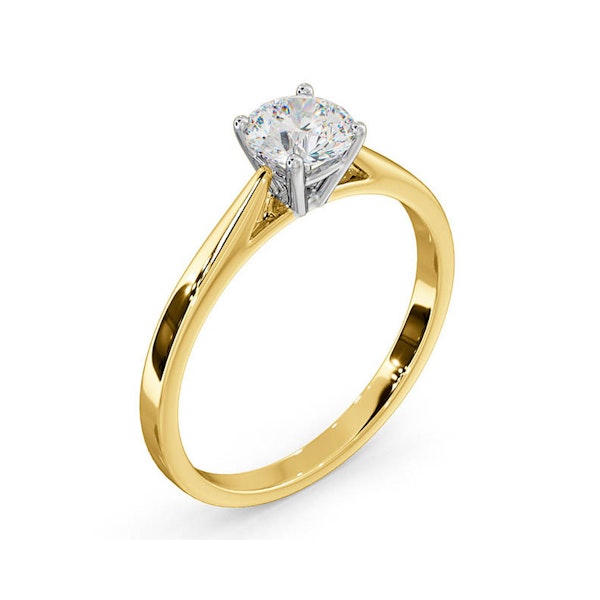 Engagement Ring Certified 0.70CT Petra 18K Gold E/VS1 - Image 2
