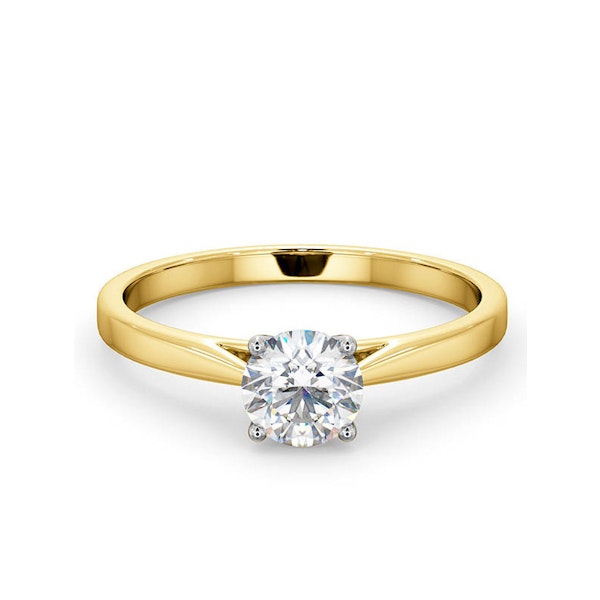 Engagement Ring Certified 0.70CT Petra 18K Gold E/VS1 - Image 3