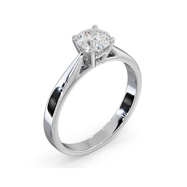 Engagement Ring Certified 0.90CT Petra 18K White Gold E/VS2 - Image 2